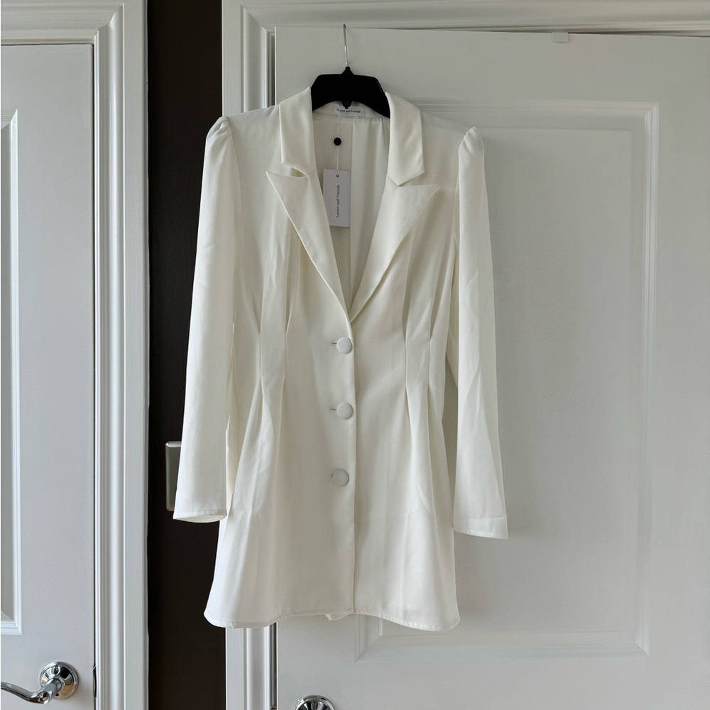 White blazer dress